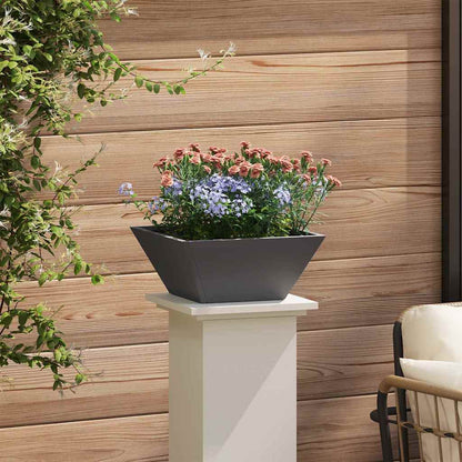 Vaso da giardino 5 pcs Nero 35 x 35 x 15 cm