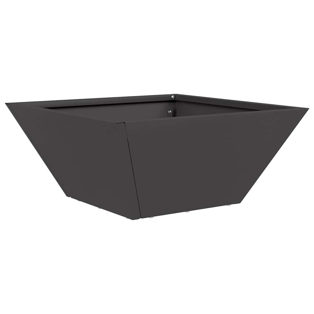 Vaso da giardino 5 pcs Nero 35 x 35 x 15 cm