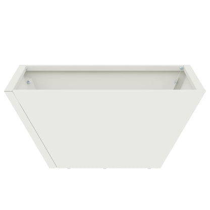 Vaso da giardino Bianco 35 x 35 x 15 cm