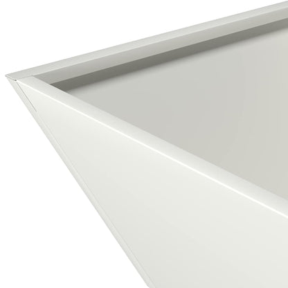 Vaso da giardino 5 pcs Bianco 35 x 35 x 15 cm