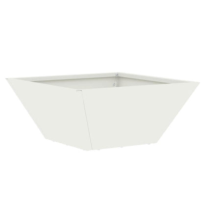 Vaso da giardino 5 pcs Bianco 35 x 35 x 15 cm