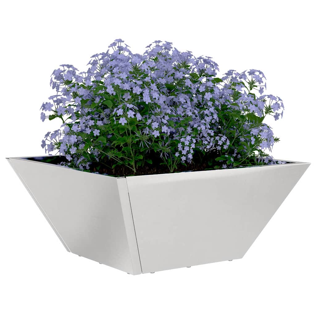 Vaso da giardino 5 pcs Argento 35 x 35 x 15 cm