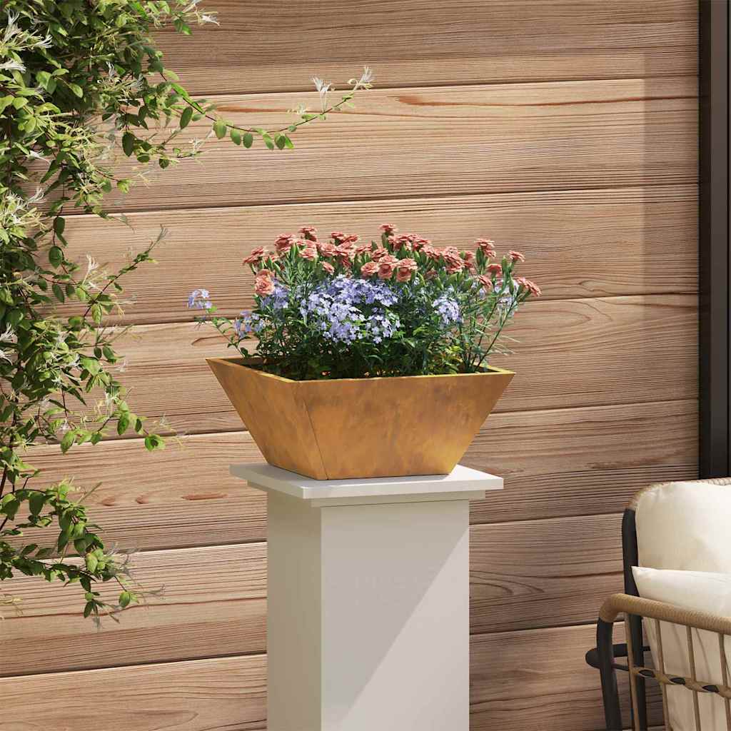 Vaso da giardino 5 pcs Ruggine 35 x 35 x 15 cm