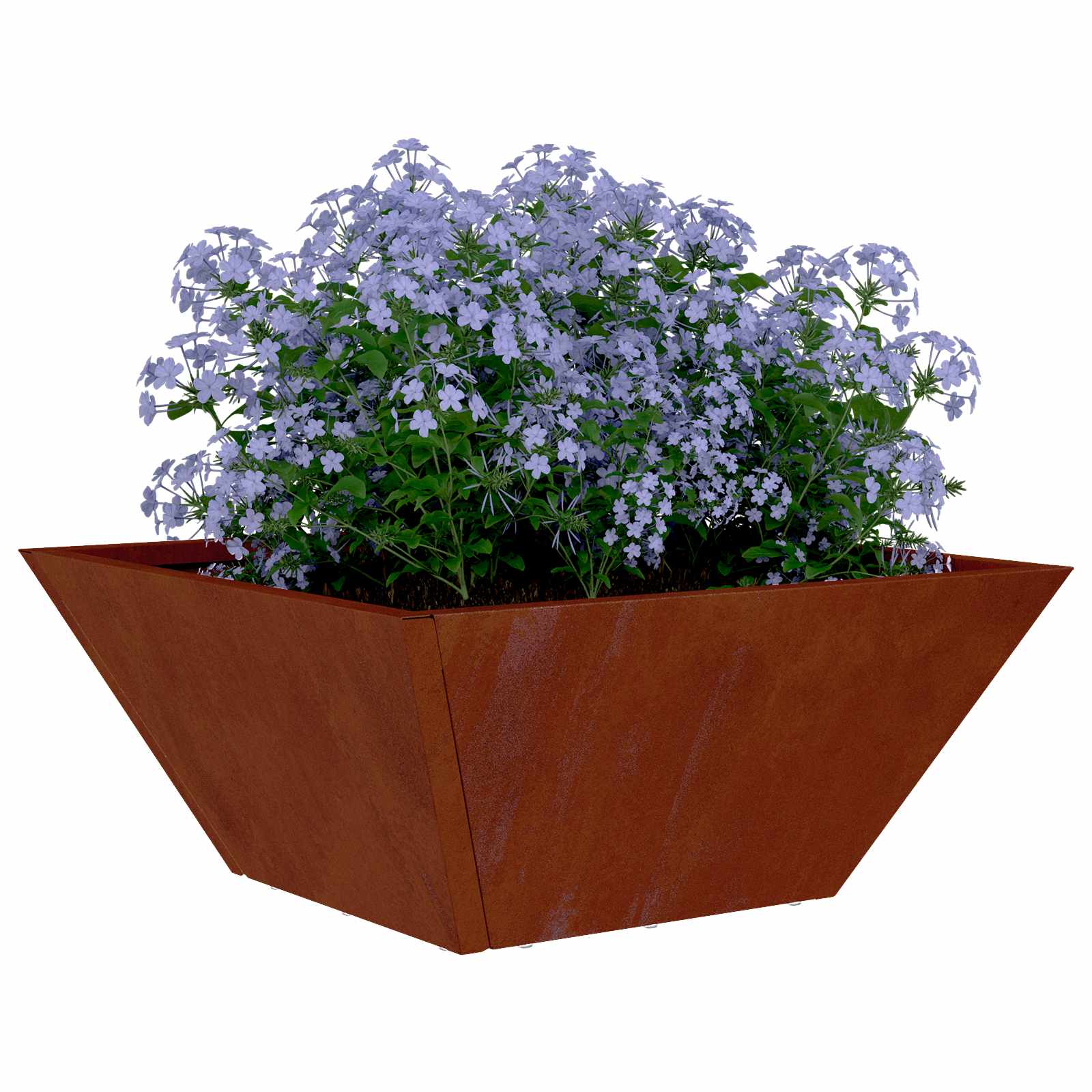 Vaso da giardino 5 pcs Ruggine 35 x 35 x 15 cm | homemem39