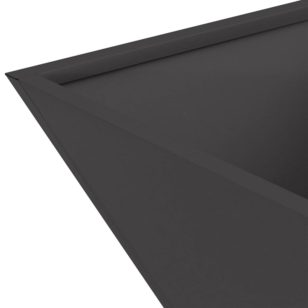 Vaso da giardino 5 pcs Nero 40 x 40 x 15 cm | homemem39