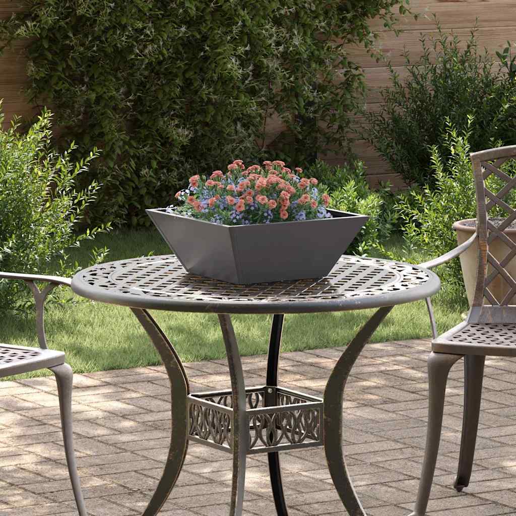 Vaso da giardino 5 pcs Nero 40 x 40 x 15 cm