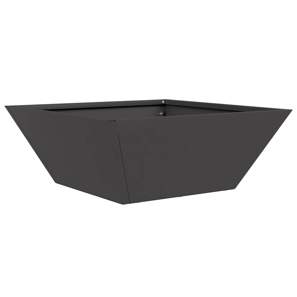 Vaso da giardino 5 pcs Nero 40 x 40 x 15 cm