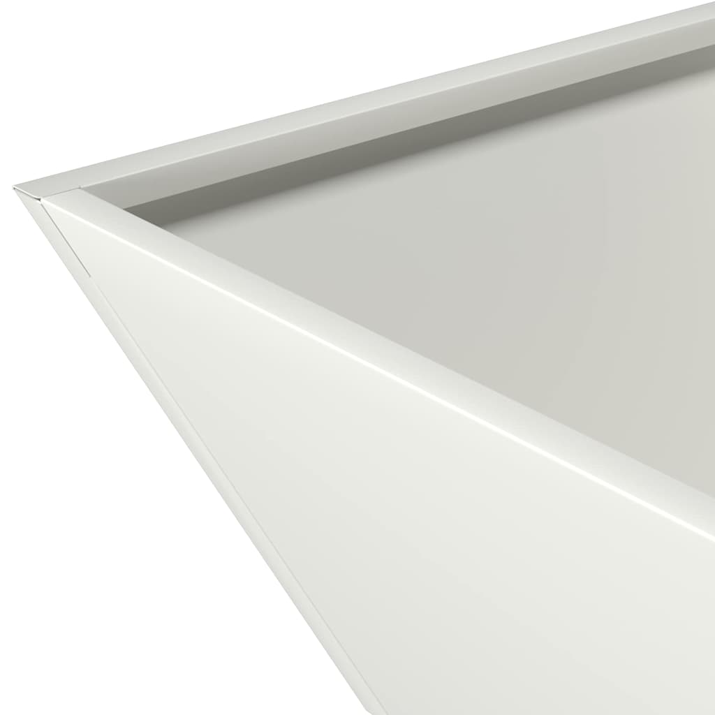 Vaso da giardino 5 pcs Bianco 40 x 40 x 15 cm | homemem39