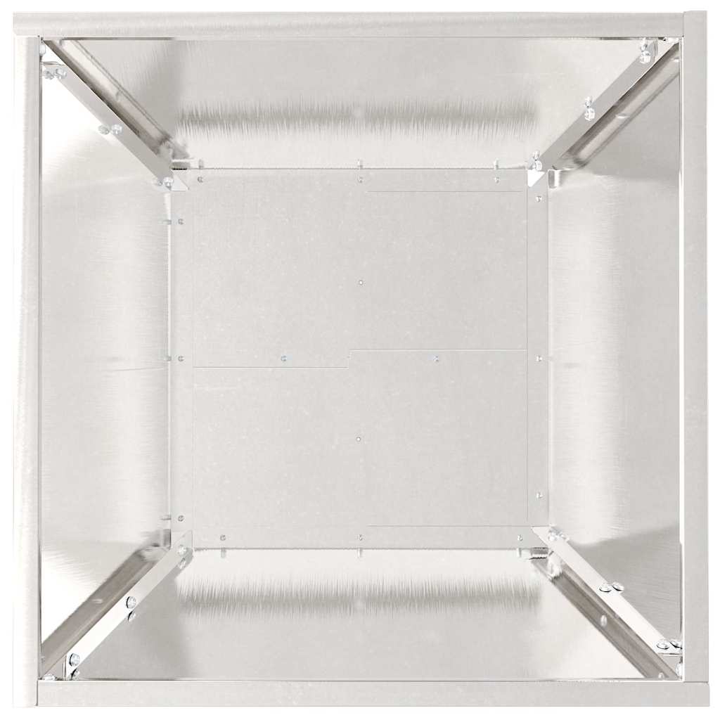 Vaso da giardino 5 pcs Argento 40 x 40 x 15 cm