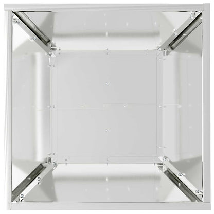 Vaso da giardino Argento 40 x 40 x 15 cm Acciaio zincato