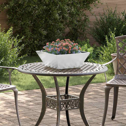 Vaso da giardino 5 pcs Argento 40 x 40 x 15 cm Acciaio zincato