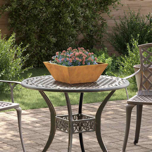 Vaso da giardino 5 pcs Ruggine 40 x 40 x 15 cm