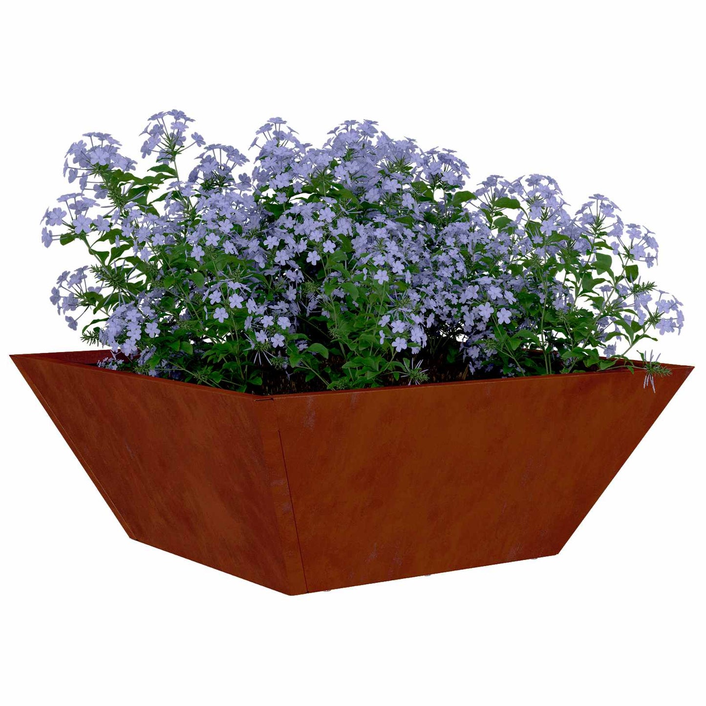 Vaso da giardino 5 pcs Ruggine 40 x 40 x 15 cm