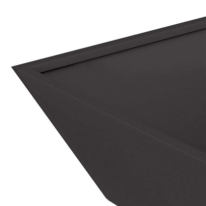 Vaso da giardino 5 pcs Nero 50 x 50 x 15 cm | homemem39