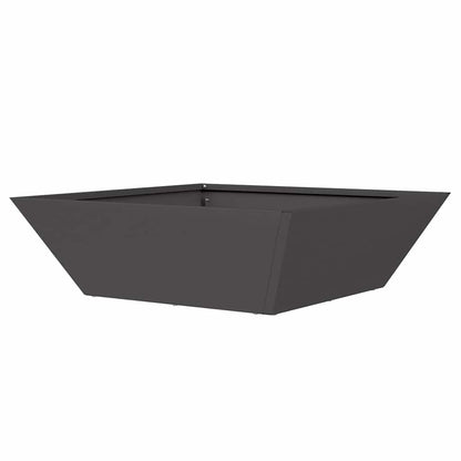 Vaso da giardino 5 pcs Nero 50 x 50 x 15 cm