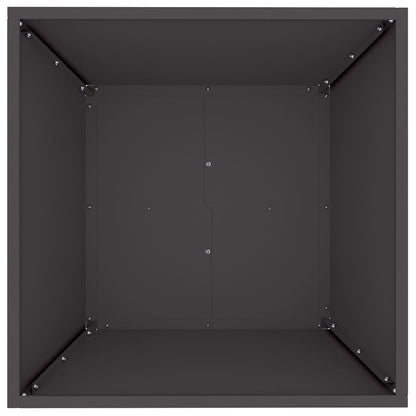 Vaso da giardino 5 pcs Nero 50 x 50 x 15 cm