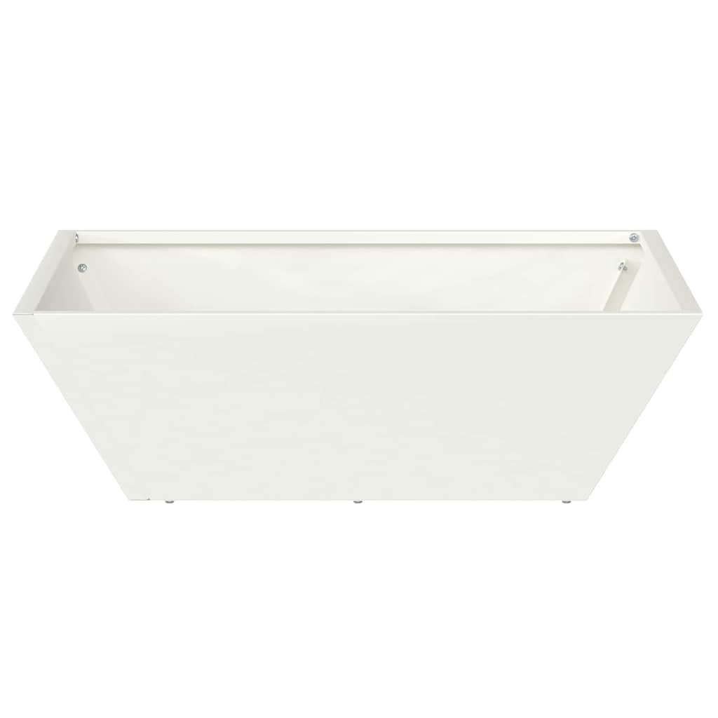 Vaso da giardino 5 pcs Bianco 50 x 50 x 15 cm