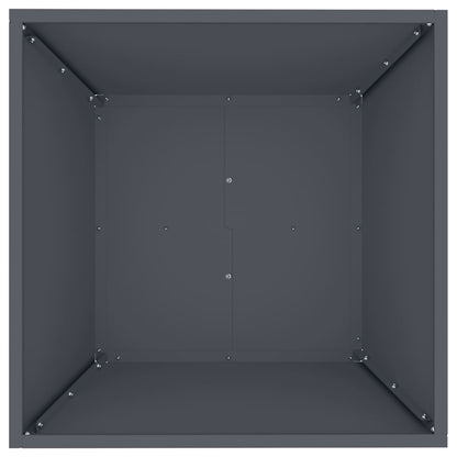 Vaso da giardino Antracite 50 x 50 x 15 cm