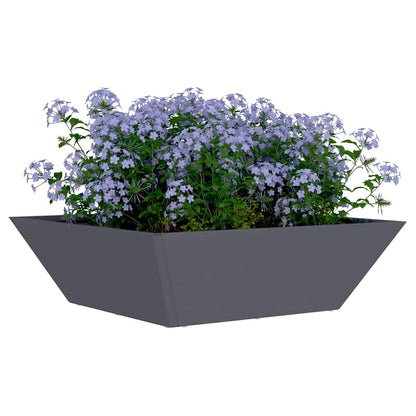 Vaso da giardino 5 pcs Antracite 50 x 50 x 15 cm