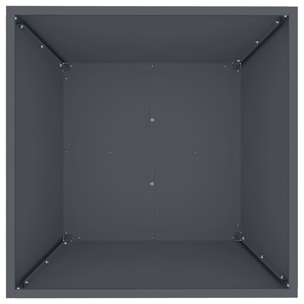 Vaso da giardino 5 pcs Antracite 50 x 50 x 15 cm