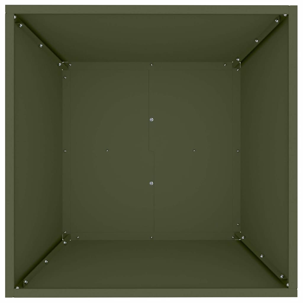 Vaso da giardino Verde oliva 50 x 50 x 15 cm