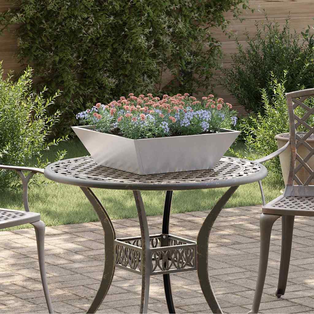 Vaso da giardino 5 pcs Argento 50 x 50 x 15 cm