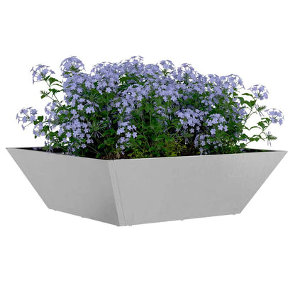 Vaso da giardino 5 pcs Argento 50 x 50 x 15 cm