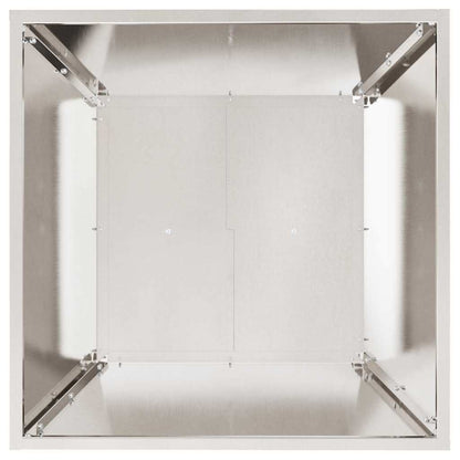 Vaso da giardino 5 pcs Argento 50 x 50 x 15 cm