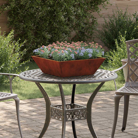 Vaso da giardino 5 pcs Ruggine 50 x 50 x 15 cm | homemem39