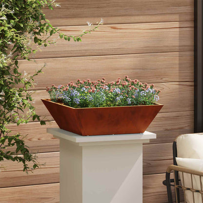 Vaso da giardino 5 pcs Ruggine 50 x 50 x 15 cm | homemem39