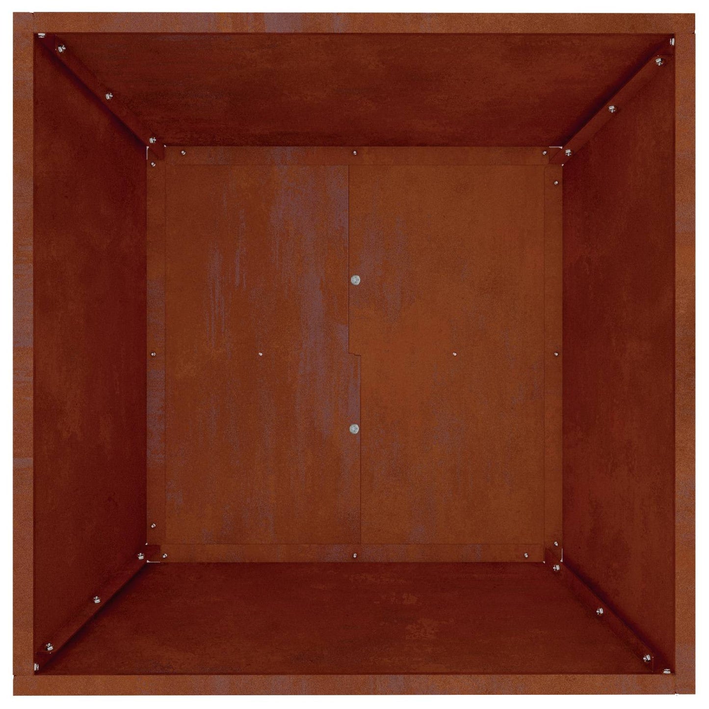 Vaso da giardino 5 pcs Ruggine 50 x 50 x 15 cm