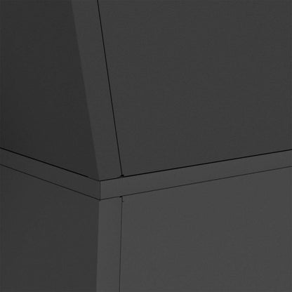 Vaso a Pilastro 2 pcs Nero 35 x 35 x 73 cm