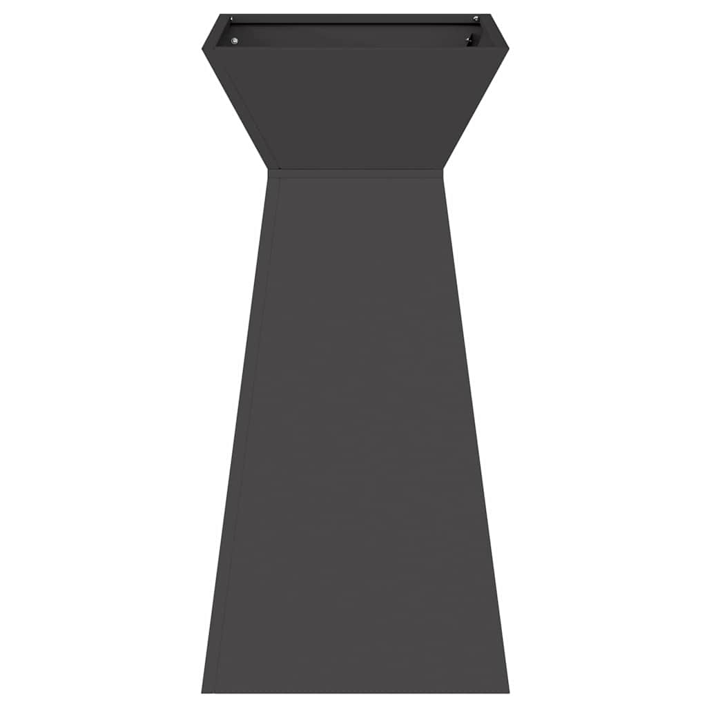 Vaso a Pilastro 2 pcs Nero 35 x 35 x 73 cm