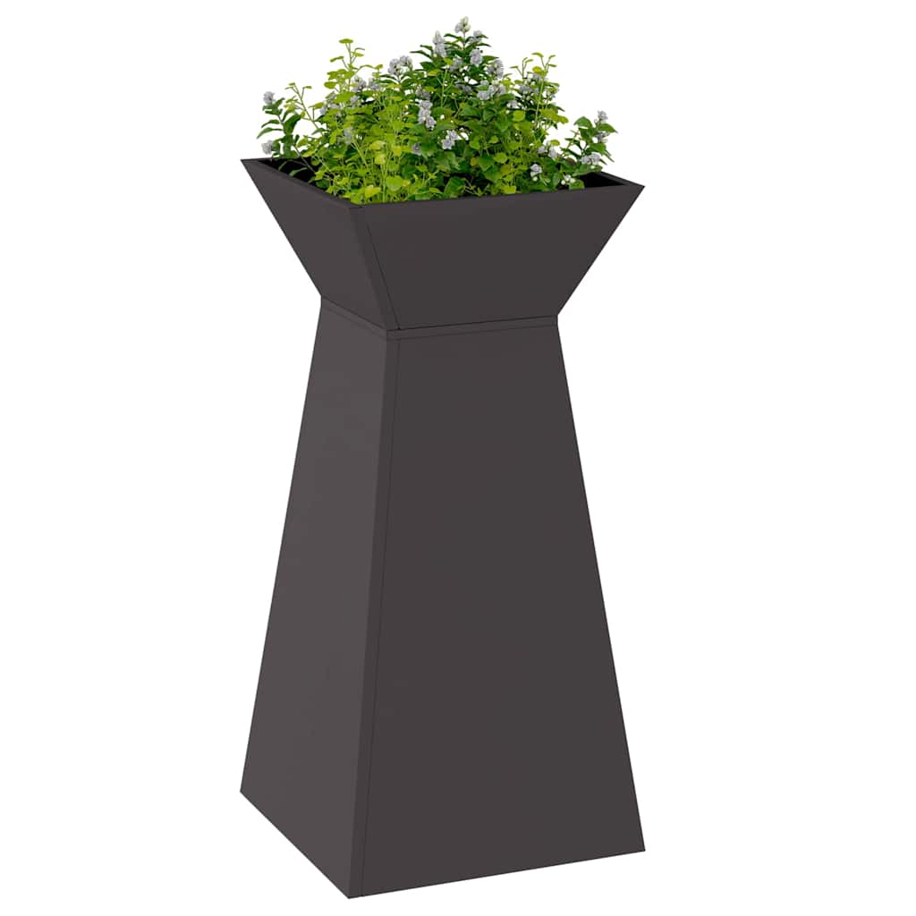 Vaso a Pilastro 2 pcs Nero 35 x 35 x 73 cm