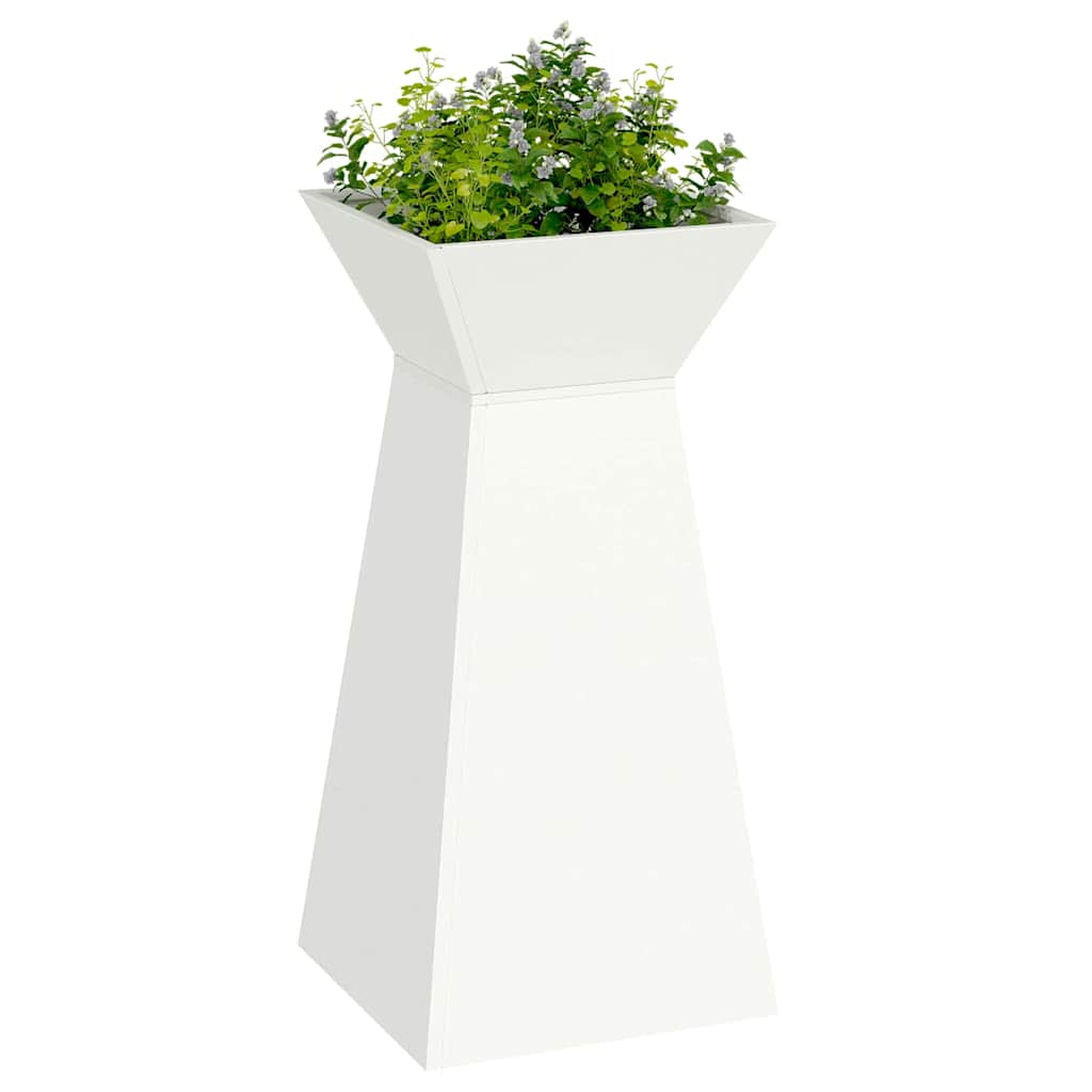 Vaso a Pilastro 2 pcs Bianco 35 x 35 x 73 cm