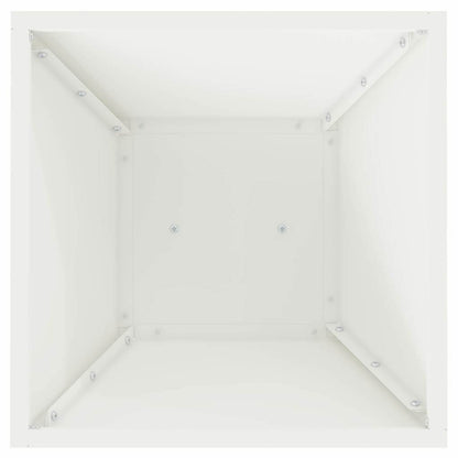 Vaso a Pilastro 2 pcs Bianco 35 x 35 x 73 cm