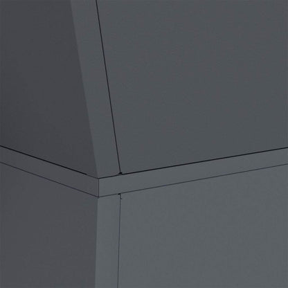 Vaso a Pilastro 2 pcs Antracite 35 x 35 x 73 cm