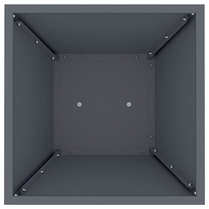 Vaso a Pilastro 2 pcs Antracite 35 x 35 x 73 cm