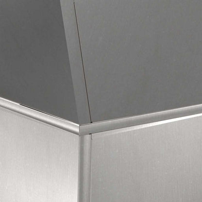 Vaso a Pilastro 2 pcs Argento 35 x 35 x 73 cm