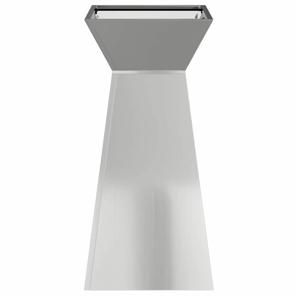 Vaso a Pilastro 2 pcs Argento 35 x 35 x 73 cm