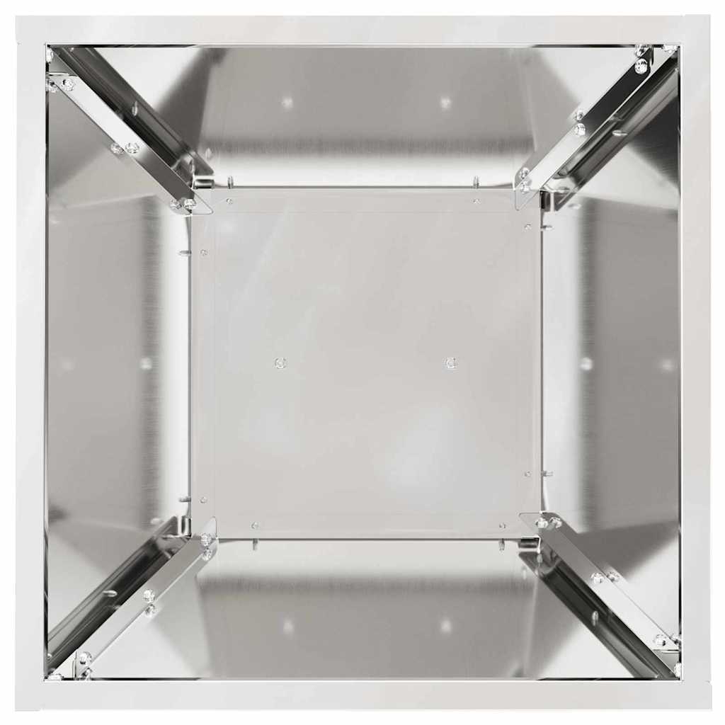 Vaso a Pilastro 2 pcs Argento 35 x 35 x 73 cm