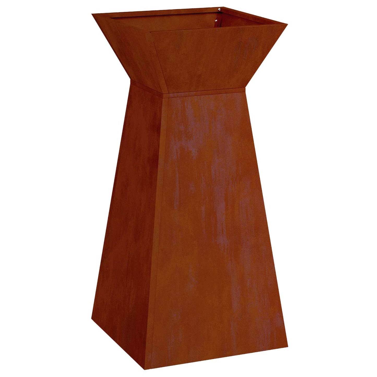 Vaso a Pilastro Argento 35 x 35 x 73 cm | homemem39
