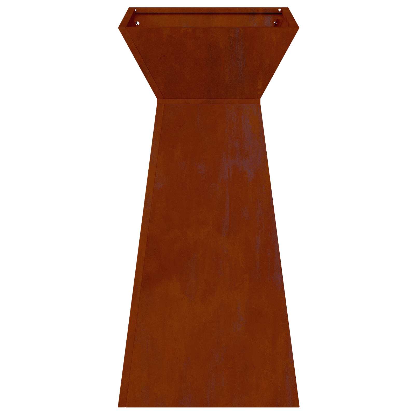 Vaso a Pilastro Argento 35 x 35 x 73 cm | homemem39