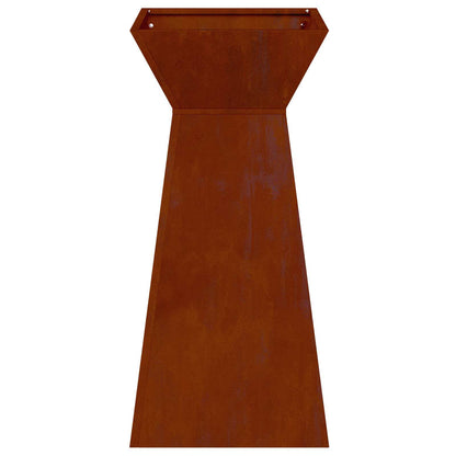 Vaso a Pilastro Argento 35 x 35 x 73 cm | homemem39