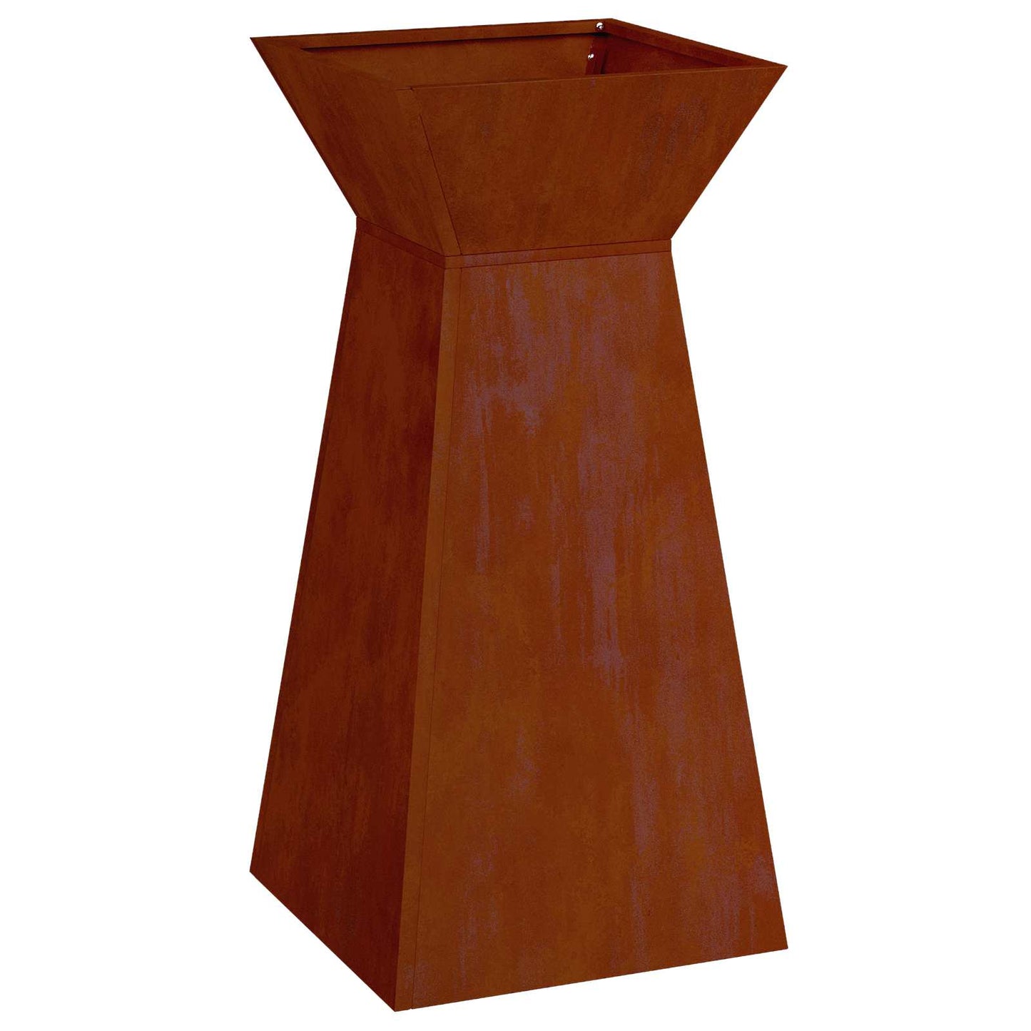 Vaso a Pilastro 2 pcs Argento 35 x 35 x 73 cm | homemem39