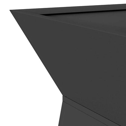 Vaso a Pilastro Nero 40 x 40 x 100 cm