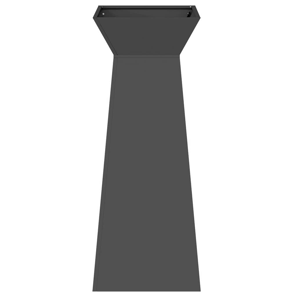 Vaso a Pilastro Nero 40 x 40 x 100 cm