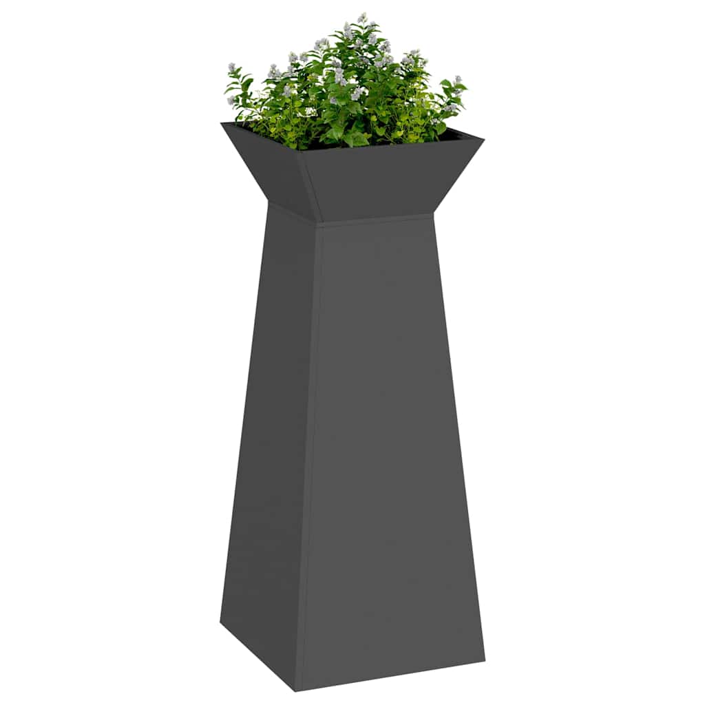 Vaso a Pilastro Nero 40 x 40 x 100 cm