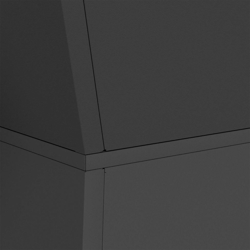 Vaso a Pilastro 2 pcs Nero 40 x 40 x 100 cm