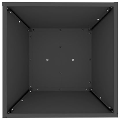 Vaso a Pilastro 2 pcs Nero 40 x 40 x 100 cm